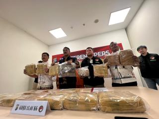 Polda Riau Tangkap Tiga Pengedar 15 Kilogram Ganja Kering