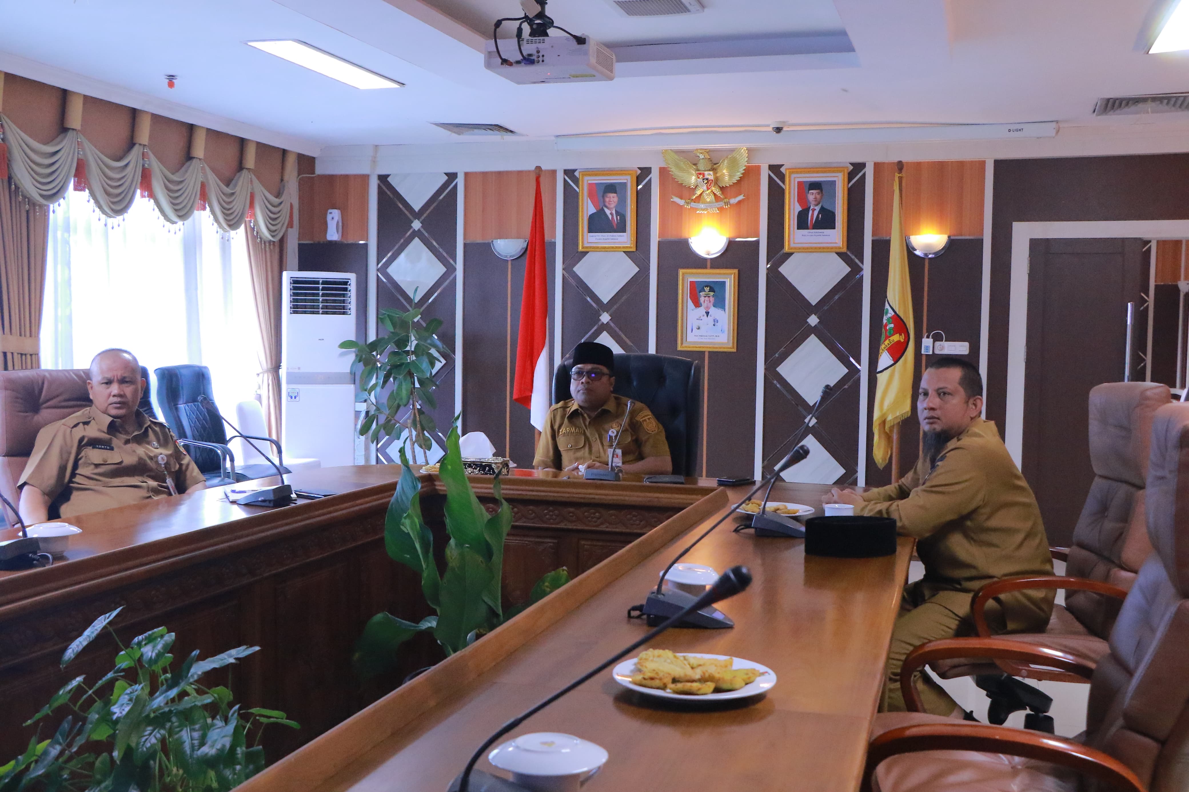 Plh Sekdako Pekanbaru Rapat Virtual Koordinasi Persiapan Pelantikan Kepala Daerah Terpilih