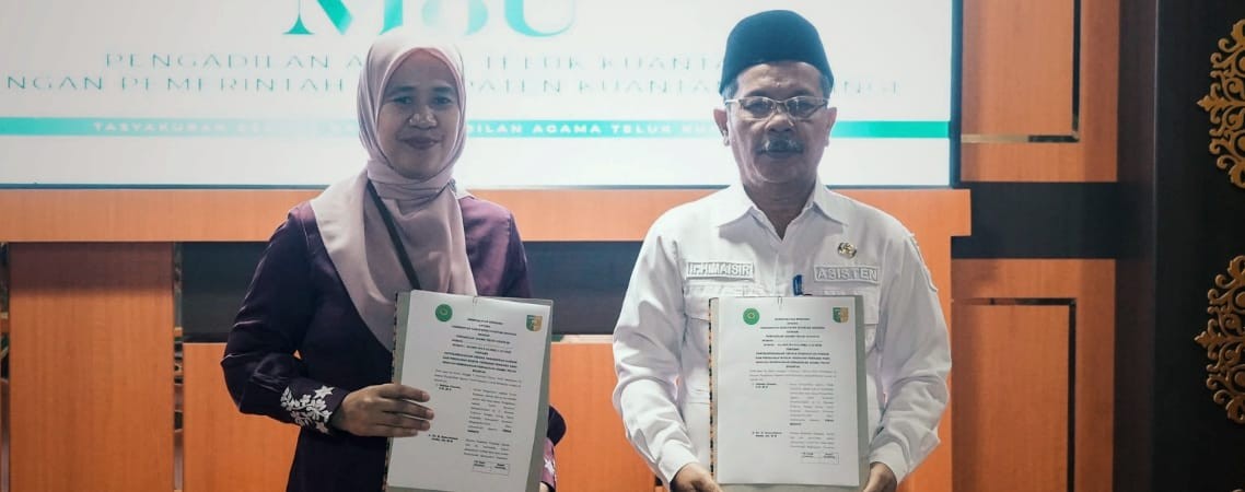 Pemkab Kuansing Teken MoU dengan Pengadilan Agama Teluk Kuantan