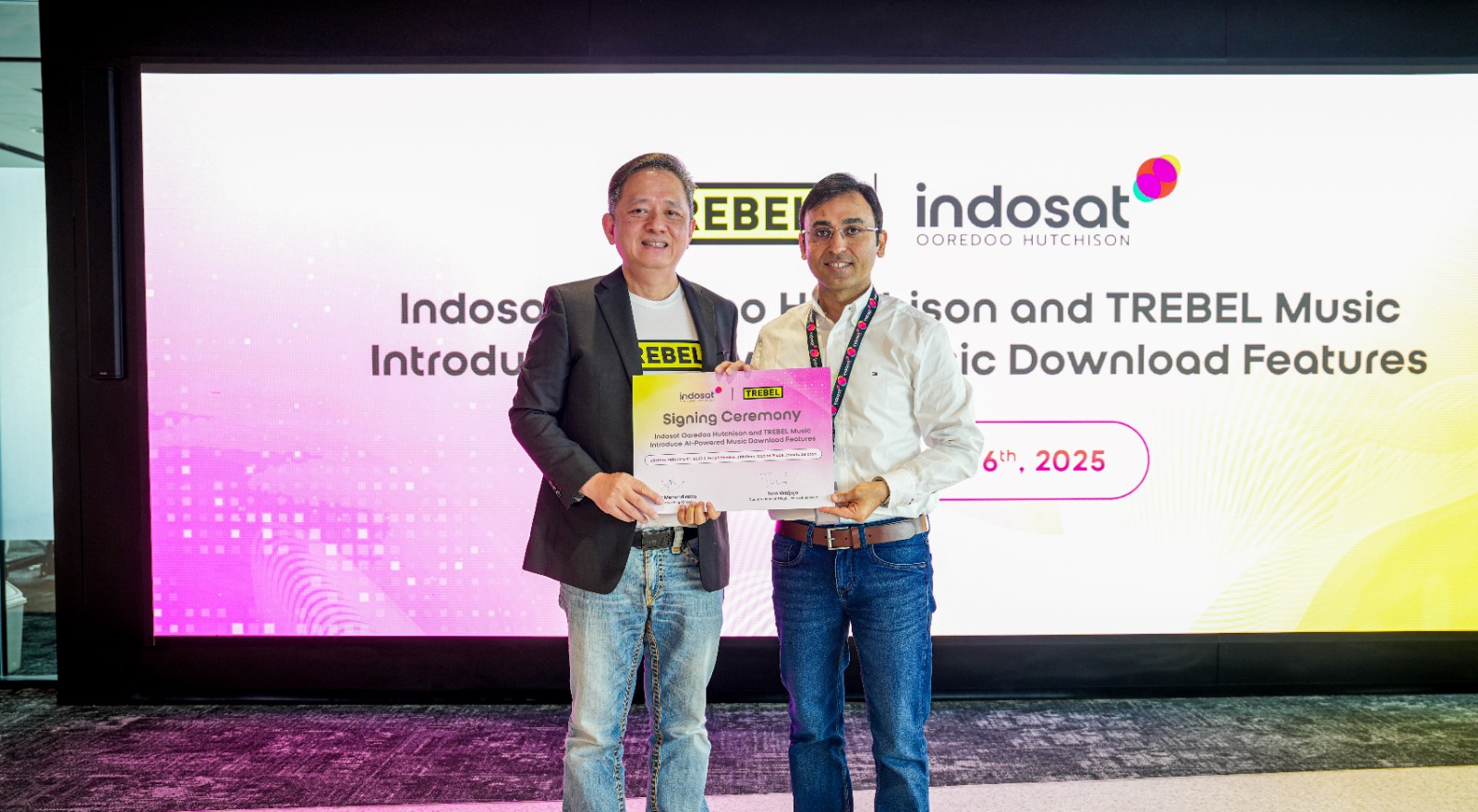 Indosat Ooredoo Hutchison dan TREBEL Music Hadirkan Fitur Download Musik Berbasis AI