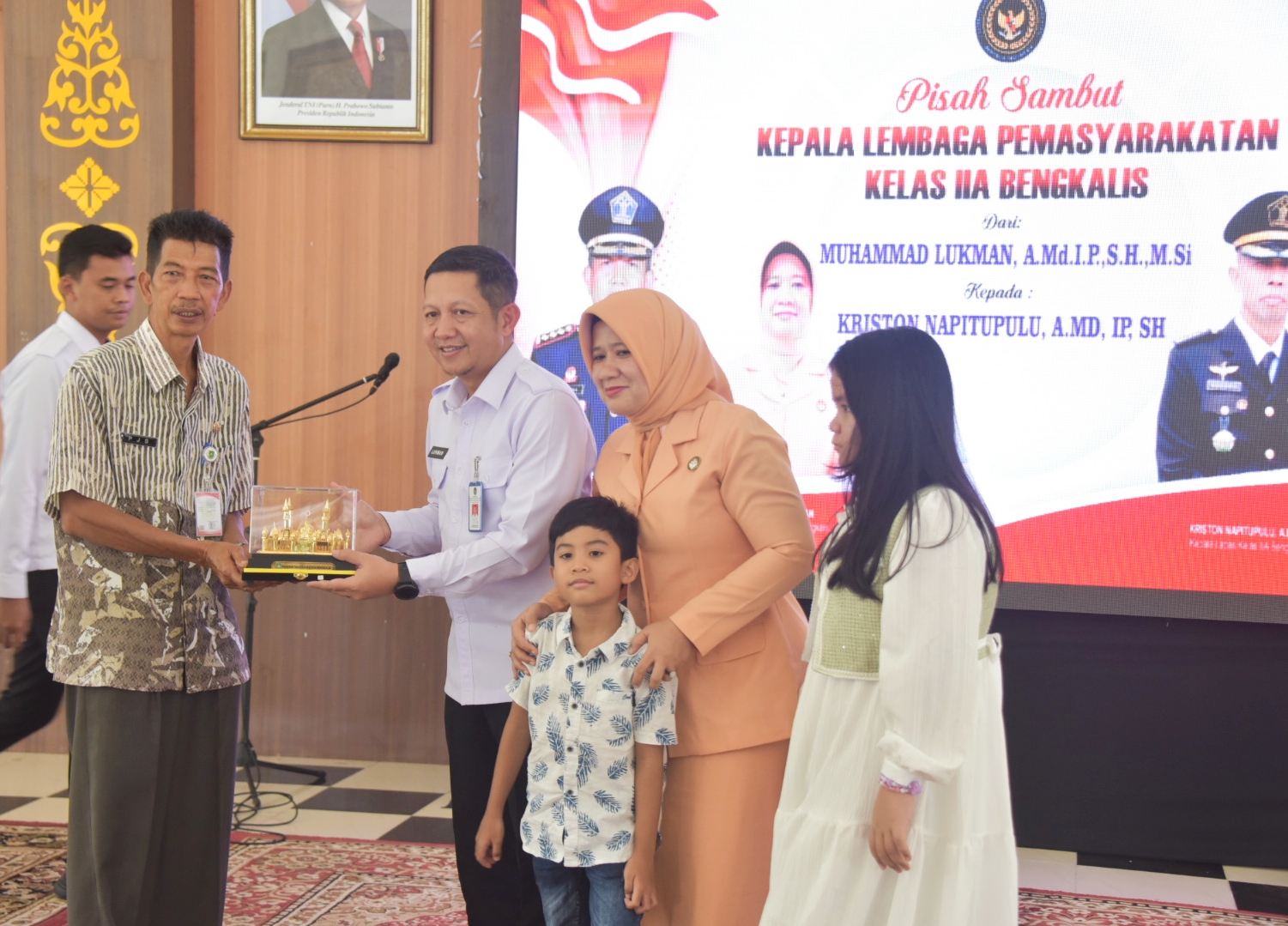Bupati Bengkalis Hadiri Pisah Sambut Kalapas IIA Bengkalis