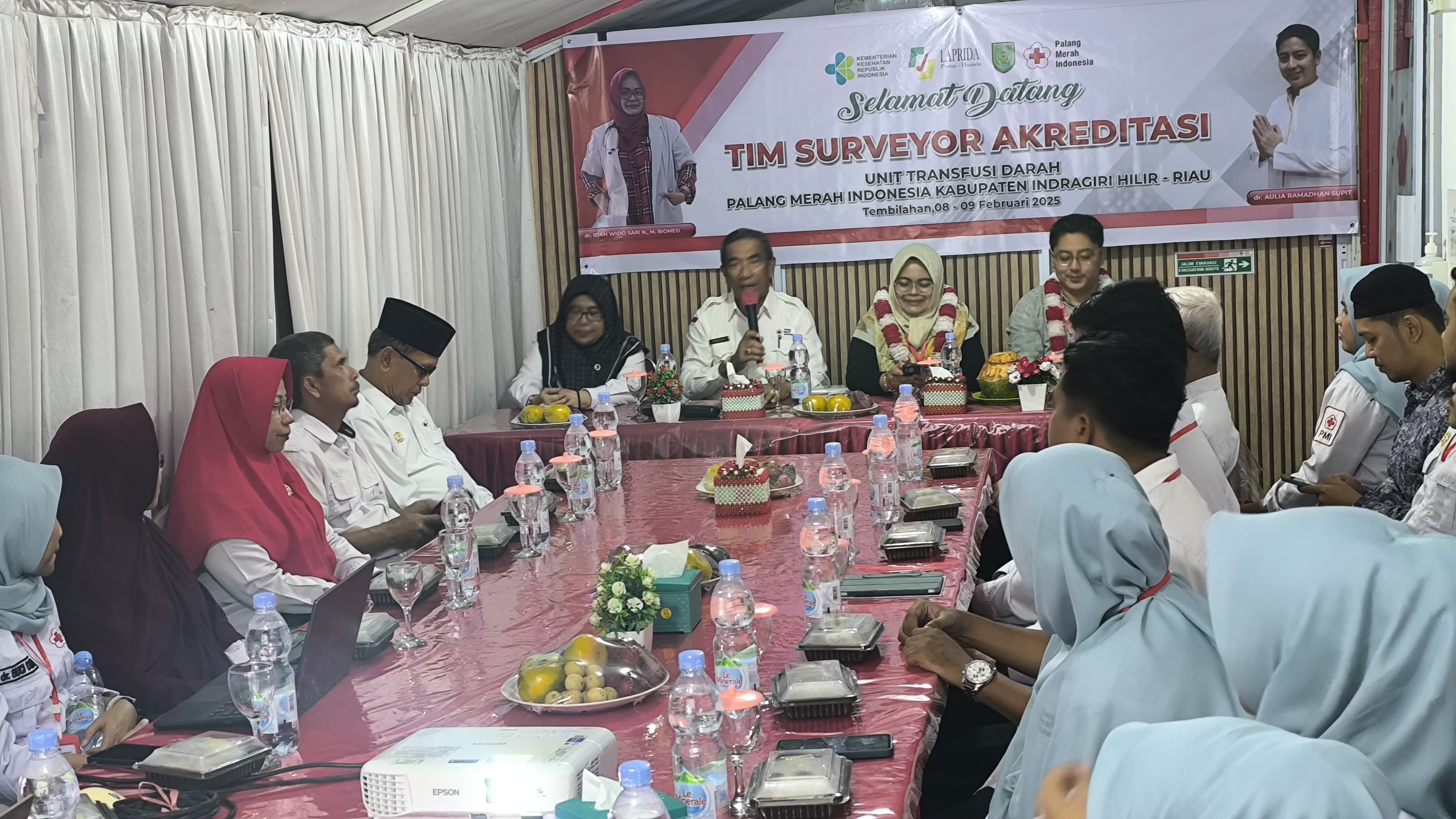 UTD PMI Inhil Sambut Kedatangan Surveyor Akreditasi dari Lembaga Akreditasi Prima Husada