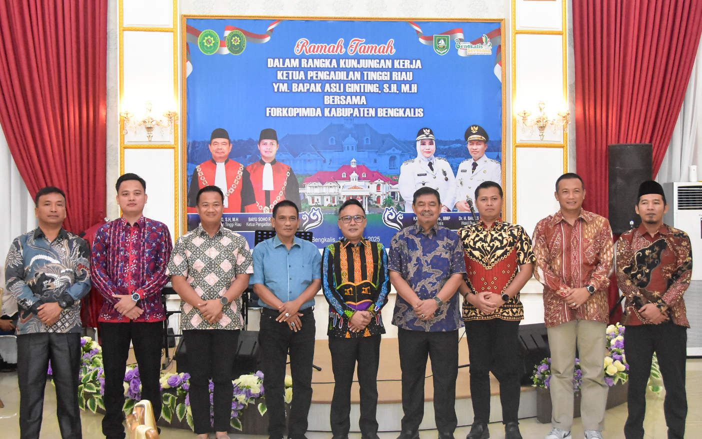 Pemkab Bengkalis Sambut Kunjungan Ketua Pengadilan Tinggi Riau