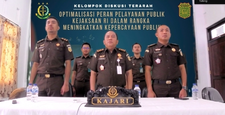 Plt. Kajari SBB Bersama Jajaran Mengikuti Forum Group Discussion Bersama Jamintel KejagungÂ