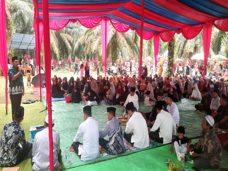 Sambut Ramadhan, Masyarakat Desa Pulau Birandang Gelar Acara Pulang Basamo dan Ziarah Kubur