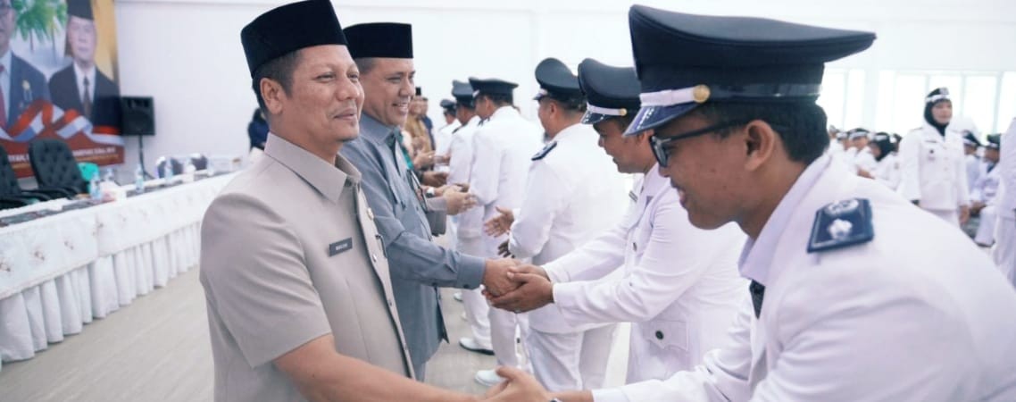 Lantik 114 Pj Kades, Wabup Kuansing Berharap Agar Senantiasa Mendengarkan Aspirasi dan Kebutuhan Mas