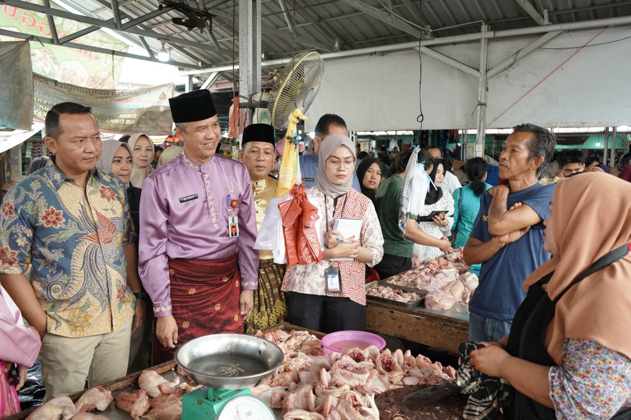 Pemprov Riau Sidak Sejumlah Pasar Tradisional di Pekanbaru Jelang Ramadan