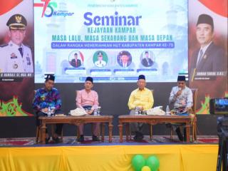 Pj Bupati Buka Secara Resmi Seminar Kejayaan Kampar, Masa Lalu, Masa Sekarang dan Masa Depan