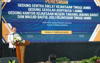 Rumah Sakit Adhyaksa Jambi, Sentra Diklat dan Gedung Sarana Lainnya Diresmikan Jaksa Agung