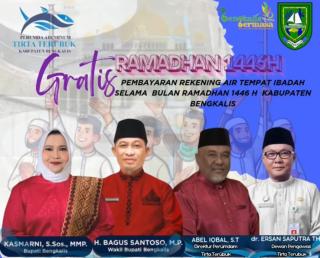 PDAM Bengkalis Gratiskan Air Bersih Selama Ramadhan Bagi Rumah Ibadah