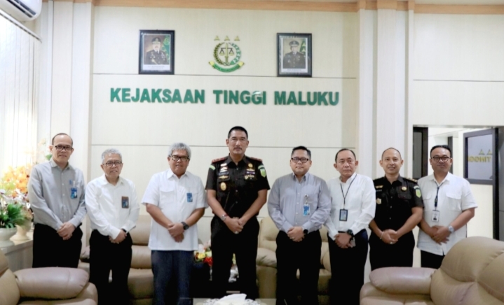 Bangun Sinergitas, Pimpinan BNI Wilayah 07 Makassar Silaturahmi ke Kajati Maluku