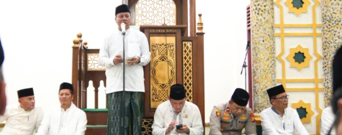 Safari Ramadhan Pertama Pemkab Kuansing, Bupati dan Wabup ke Desa Beringin Teluk Kuantan