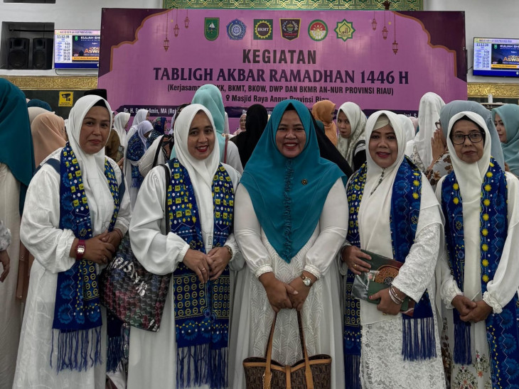 GOW dan BKMT Kabupaten Kampar Hadiri Tabliq Akbar Ramadhan 1446 H