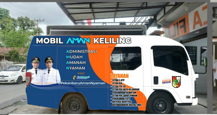 Disdukcapil Pekanbaru Pastikan Mobil AMAN Keliling Jangkau 15 Kecamatan