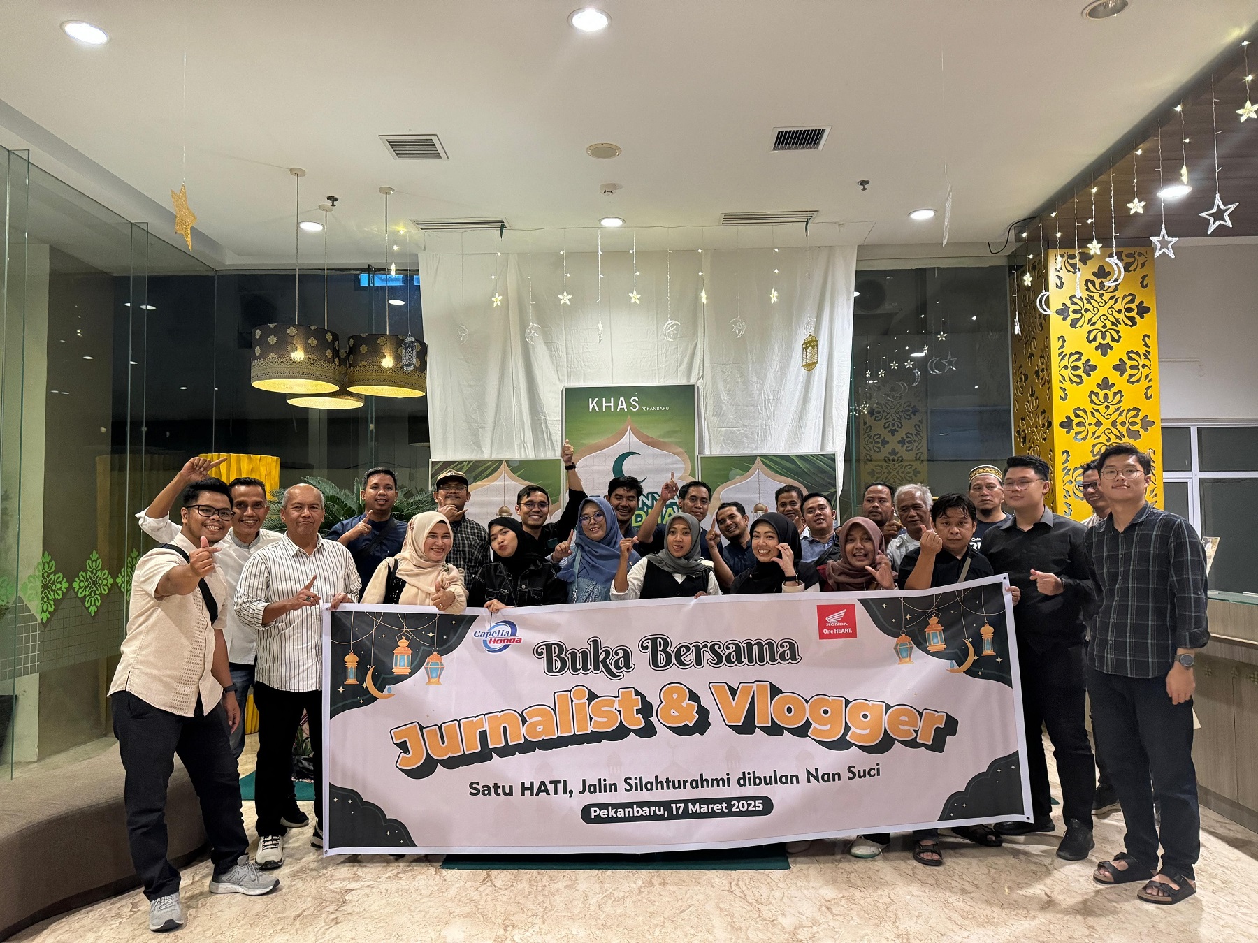 Eratkan Silahturrahmi, Capella Honda Ajak Jurnalis dan Vlogger Buka Bersama