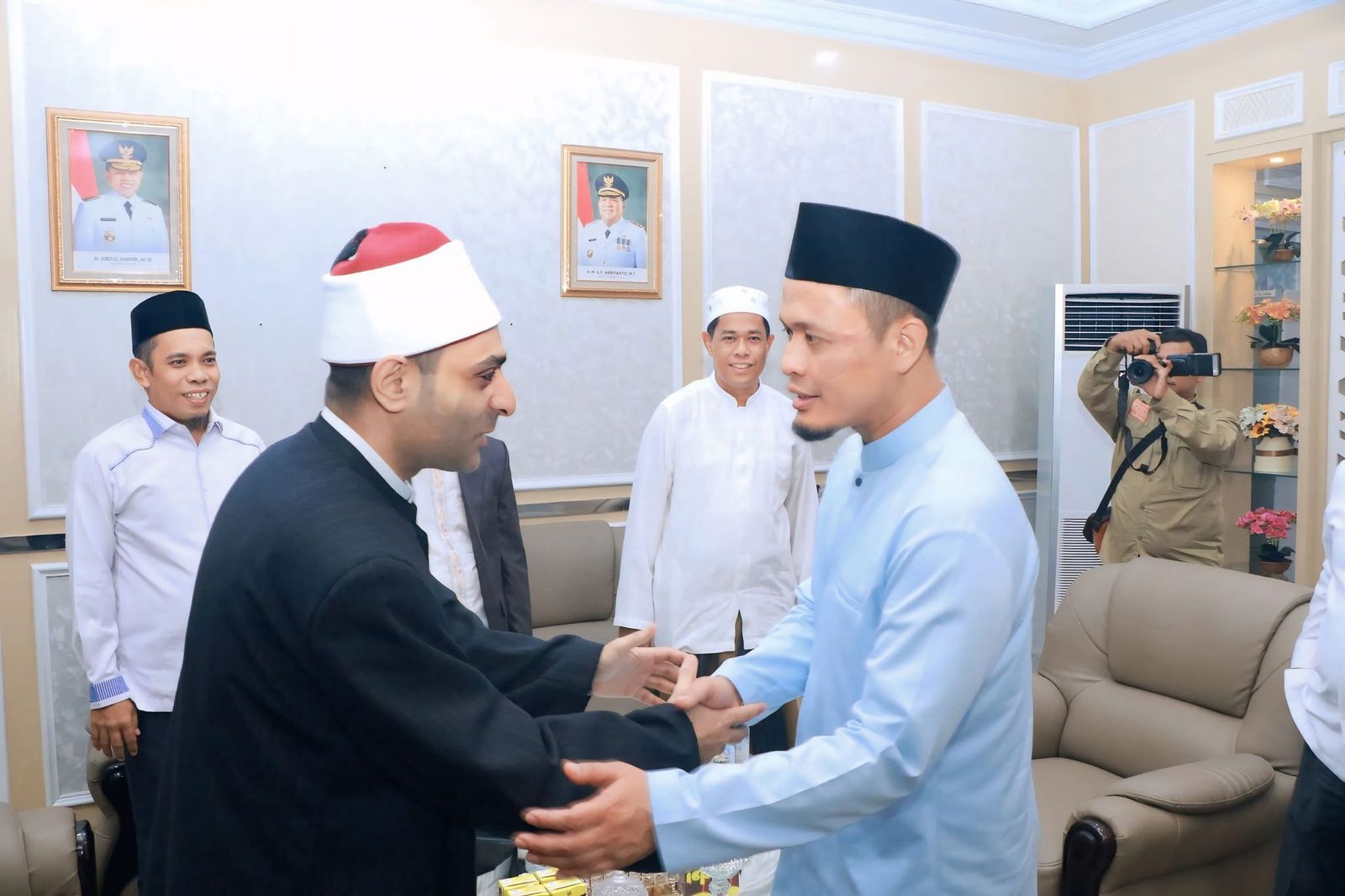 Wako Pekanbaru Sambut Hangat Syekh Mohamed Mahmoud Salama Mohamed, Bahas Keimanan dan Pemberdayaan