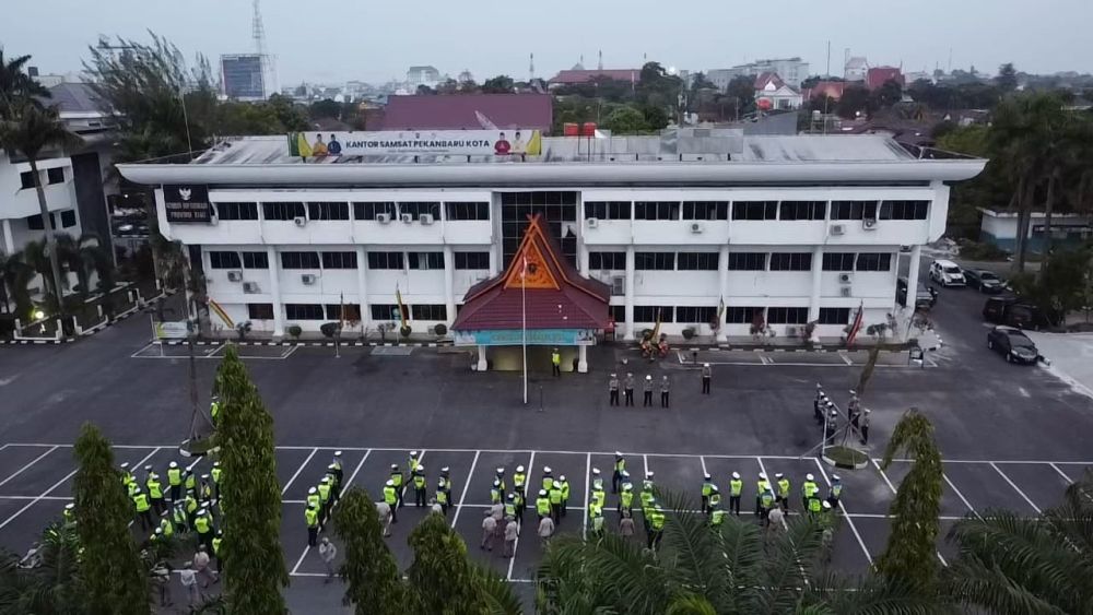 Ditlantas Polda Riau dan Samsat Jadi Tempat Penitipan Kendaraan yang Ditinggal Mudik dan Gratis