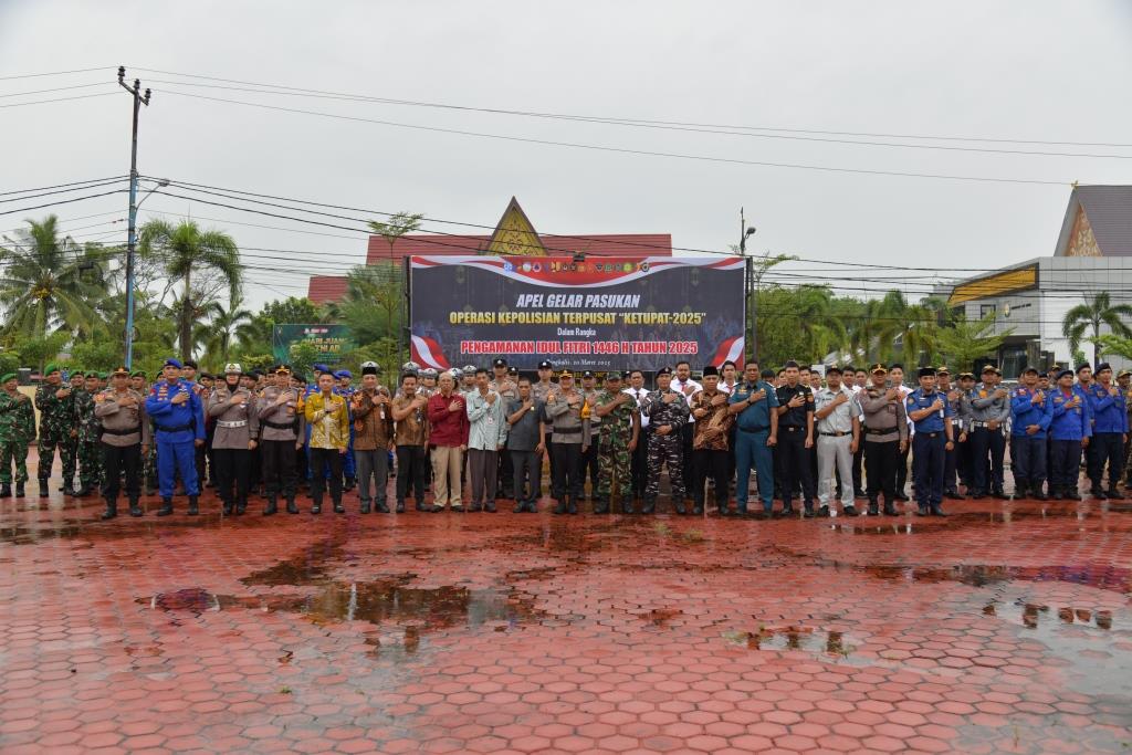 Personel Gabungan Polres Bengkalis Siap Amankan Idul Fitri 2025