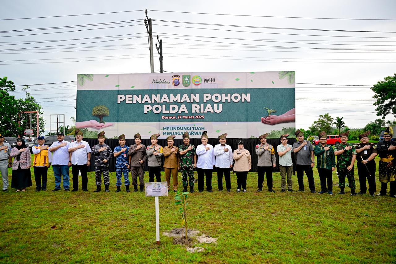 Bupati Bengkalis Ikuti Kegiatan Penanaman 10.000 Pohon