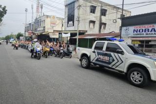 Satlantas Polresta Pekanbaru Razia Balap Liar, 28 Motor Diamankan