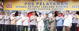 Bupati Kuansing Tinjau Posko Mudik Lebaran 2025