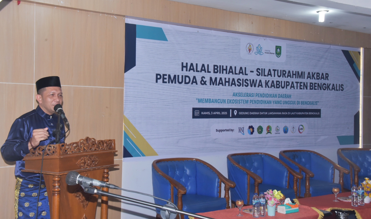 Bupati Bengkalis Hadiri Halal Bihalal dan Silaturahmi, Pemuda dan Mahasiswa Bengkalis