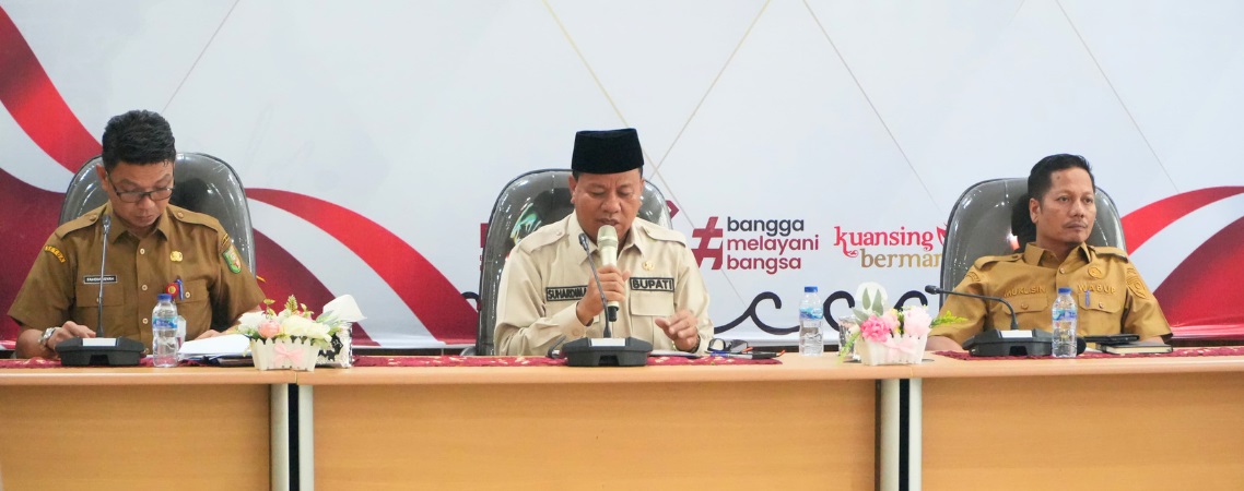 Gelar Rakor, Bupati Kuansing Bahas Tentang Pemekaran Kecamatan dan Evaluasi Dana Desa