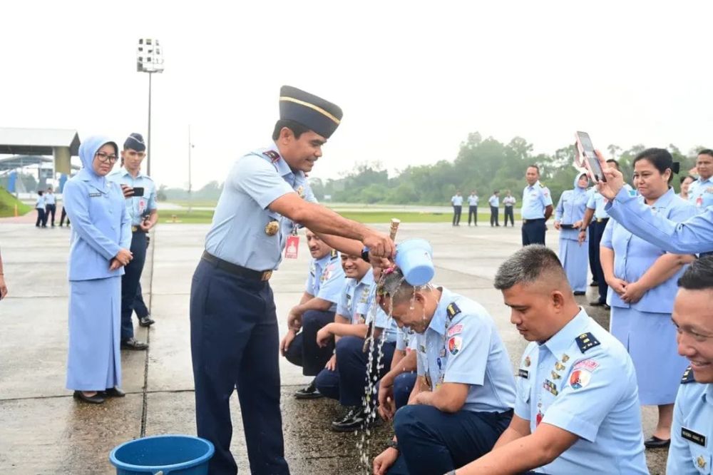 77 Personel Lanud Rsn Pekanbaru Naik Pangkat di Momen Idulfitri