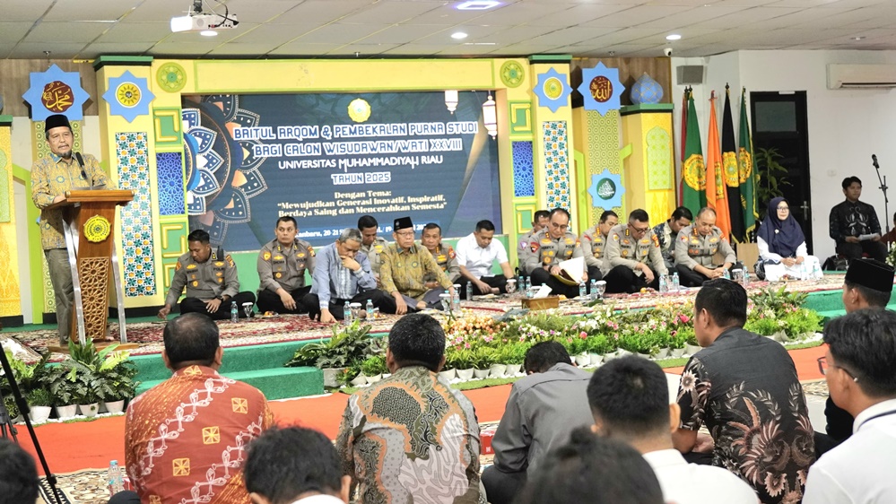 388 Mahasiswa UMRI Ikuti Pembekalan dan Baitul Arqam Bersama Kapolda Riau