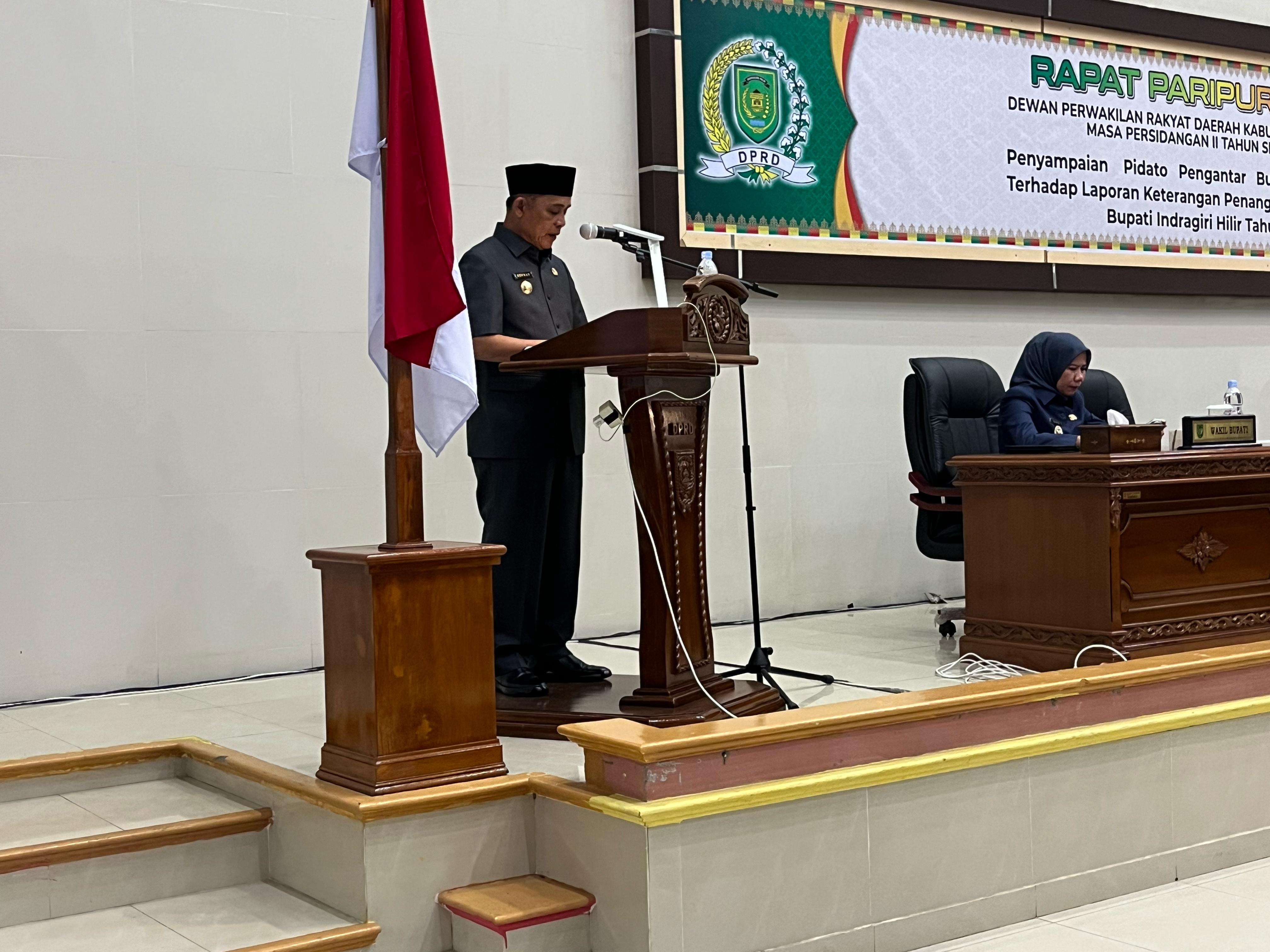 Bupati Inhil Hadiri Rapat Paripurna Ke-9 Masa Persidangan 2 Tahun 2025