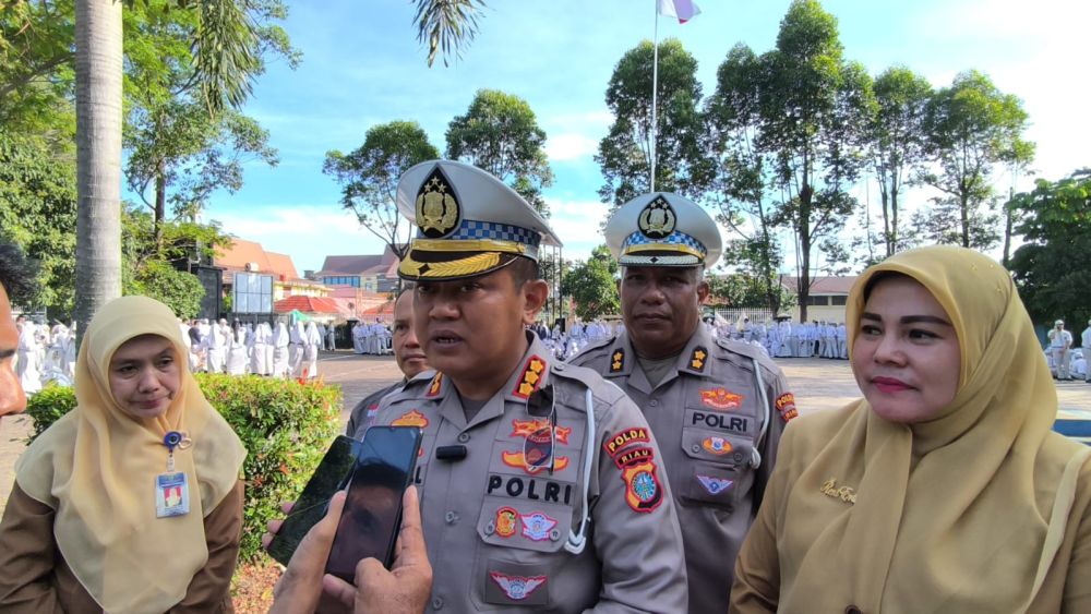 Tekan Angka Kecelakaan, Police Goes to School Gencar di Kalangan Pelajar Riau