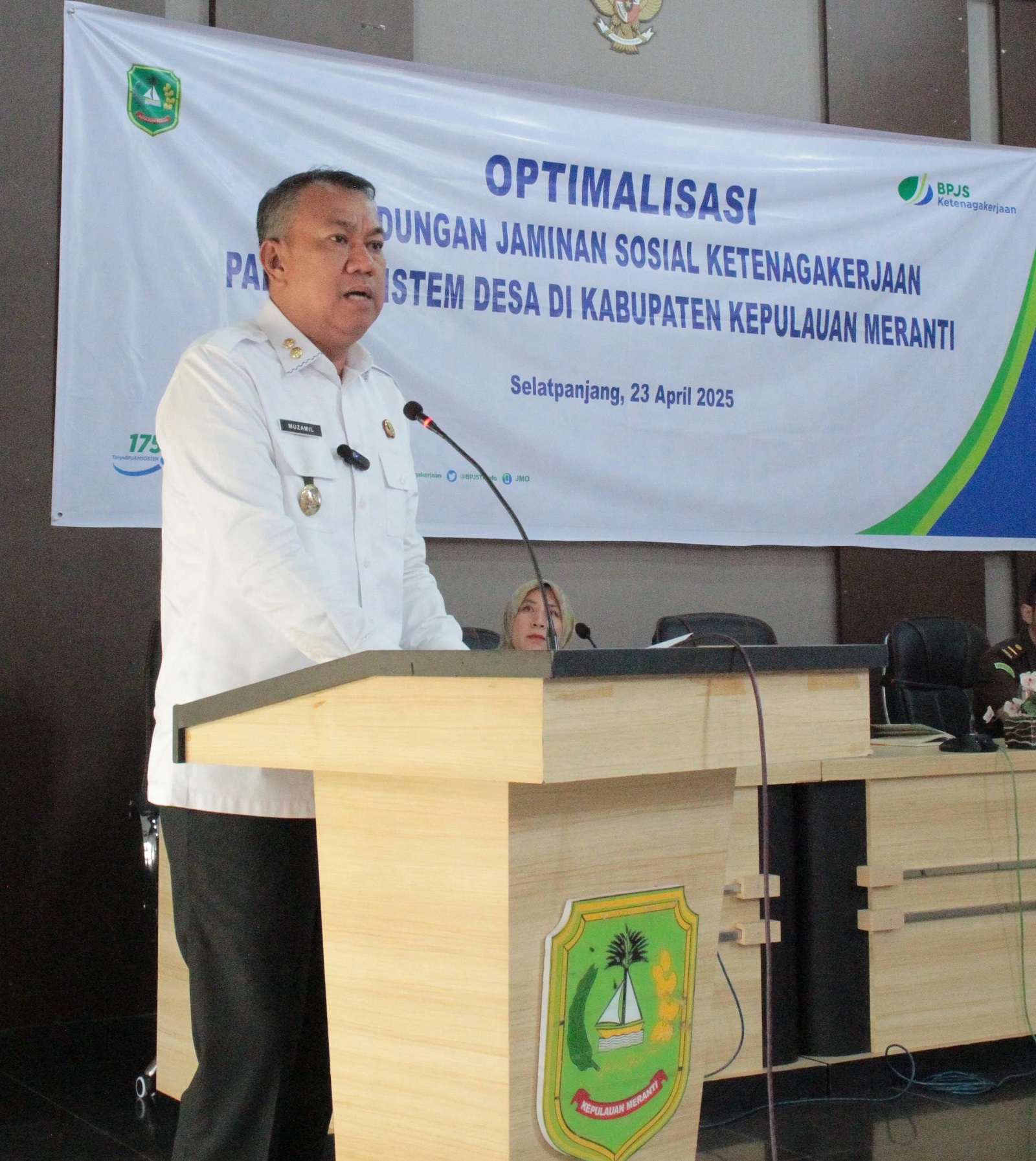 Pemkab Kepulauan Meranti Dukung Program Jaminan Sosial Ketenagakerjaan Bagi Perangkat Desa