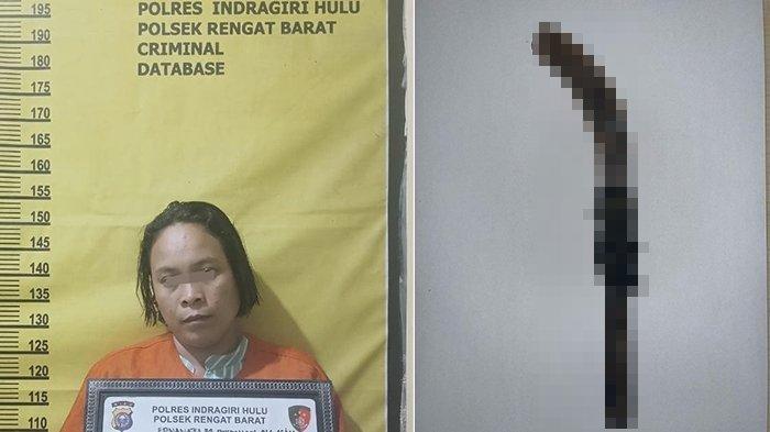 Sadis! Suami di Inhu Tewas Dibacok Istri Sendiri