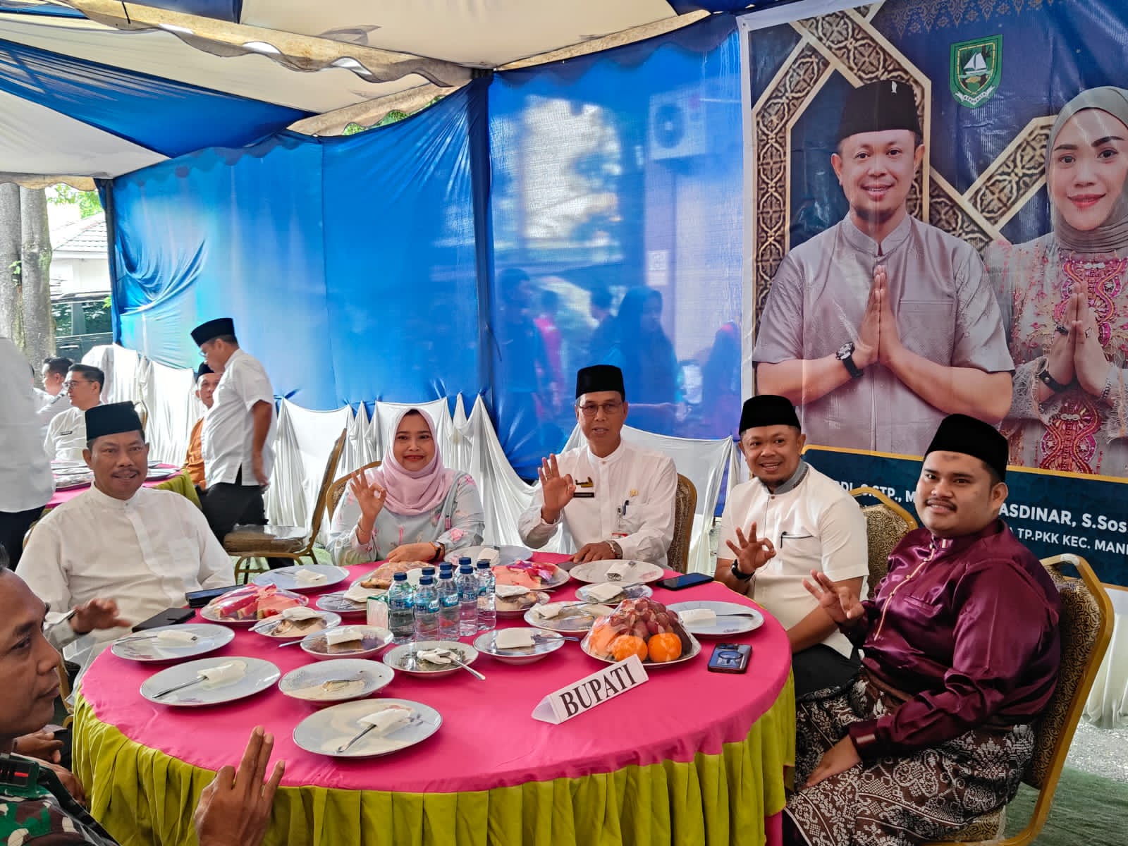 Bupati Kasmarni Hadiri Halal Bihalal Pemerintah Kecamatan Mandau