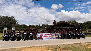 Nikmati Teknologi New Honda PCX160 Roadsync, Jurnalist dan Vlogger Riau Explore Wisata Bersama