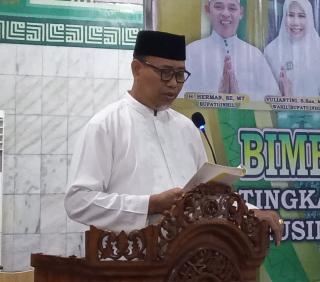 Sekda Buka Bimbingan Manasik Haji Kabupaten Indragiri Hilir 2025