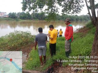 Warga Desa Palung Raya Hanyut di Sungai Kampar, Tim Gabungan Lakukan Pencarian