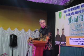 Wabup Muzamil Hadiri Halal Bi Halal DPD Pujakesuma Meranti