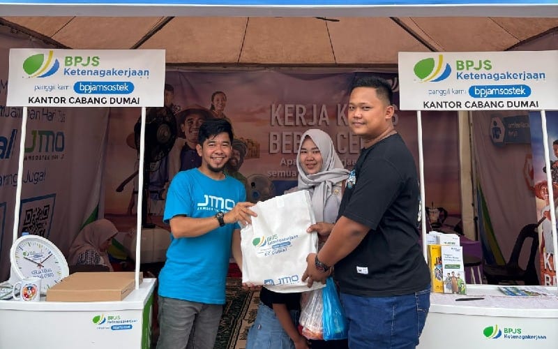 BPJS Ketenagakerjaan Hadir di Dumai Expo 2025, Edukasi Ribuan Pengunjung Soal Jaminan Sosial Pekerja