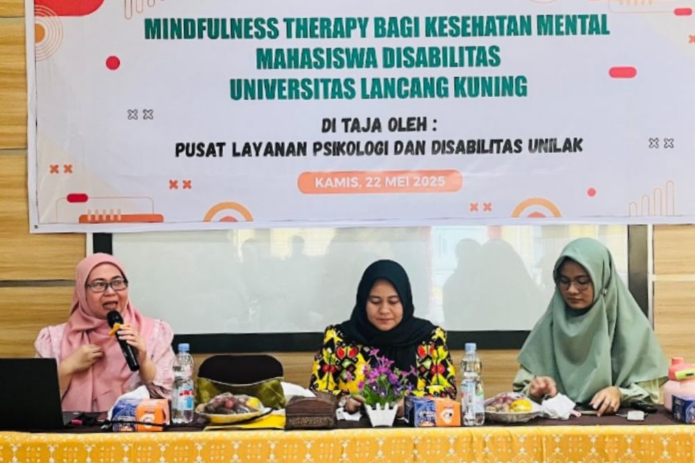 Unilak Gelar Terapi Mindfulness, Jaga Kesehatan Mental Mahasiswa Disabilitas