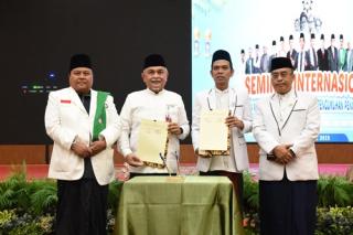 BRK Syariah Lakukan MoU dengan LP3N Perti dan Disaksikan Menteri Agama