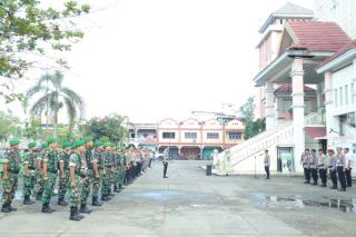 Personel Gabungan Polri-TNI-Satpol PP-Dishub Amankan May Day di Inhu