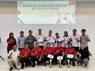 Capella Honda Gelar Kontes Layanan Honda Regional Riau, "Lebih Dekat Lebih Hangat"