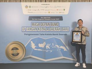 PT. BPR Rokan Hilir Kembali Raih Penghargaan The Best Regional Champion 2025
