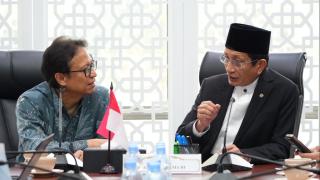 Menag dan Menkes Bahas Sosialisasi Pemeriksaan Kesehatan Gratis di Sekolah Keagamaan
