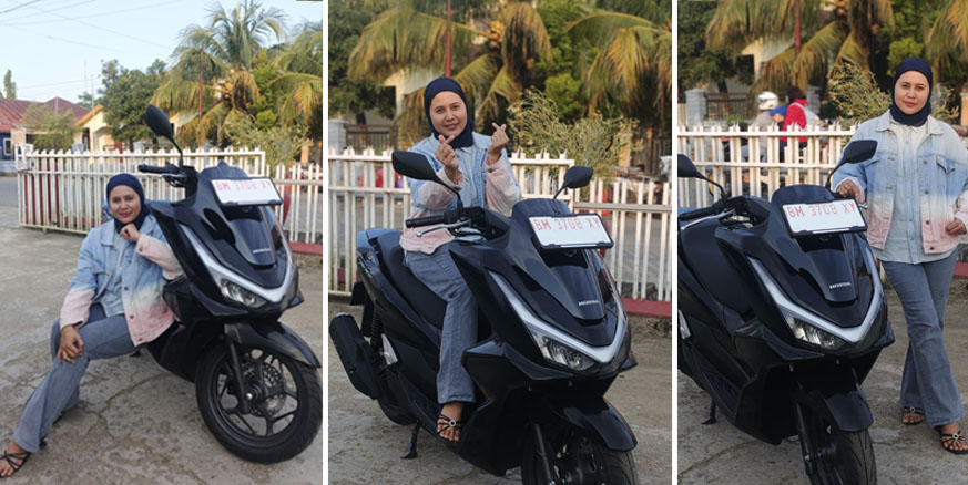 New Honda PCX160, Desainnya yang Cool Bikin Hati Ayu Kecantol