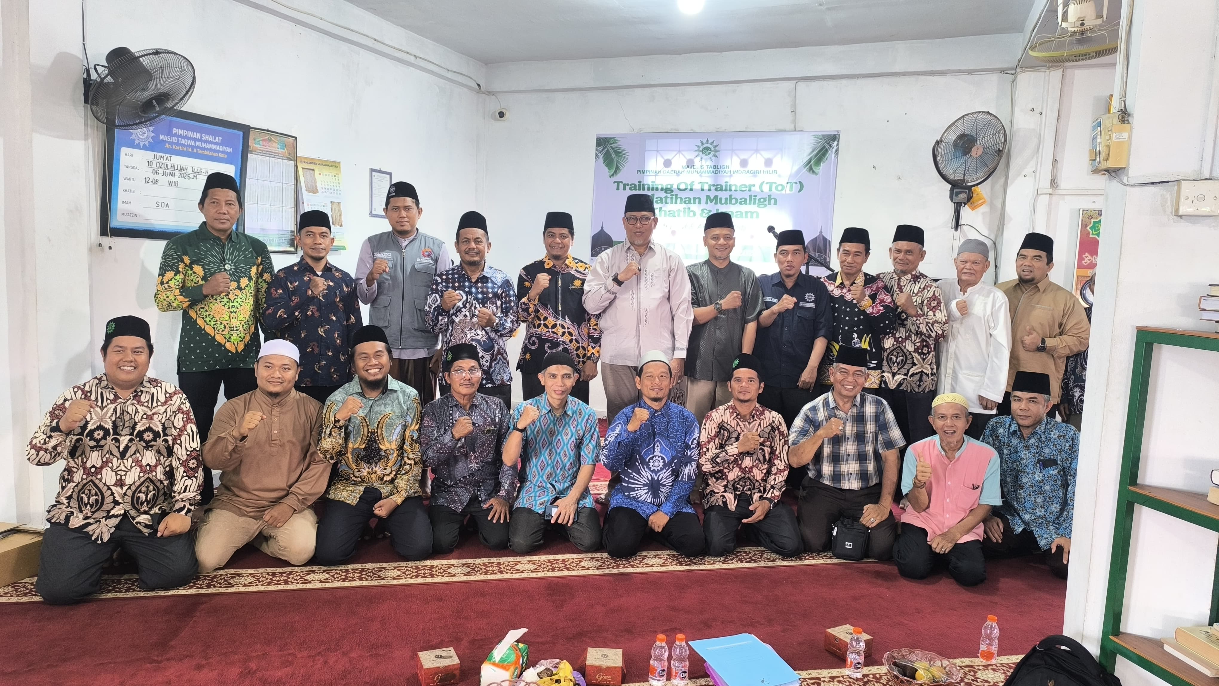 Sekda Hadiri Pelatihan ToT Mubaligh, Imam, dan Khatib Muhammadiyah Se-Inhil