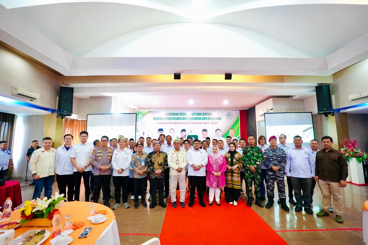 Septian Nugraha Pimpin APKASINDO Bengkalis, Bupati Kasmarni Dorong Hilirisasi dan Penguatan SDM