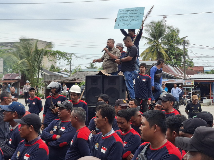 Buruh Lokal Tuntut Keadilan, KSOP Dumai Dinilai Abaikan Suara Masyarakat Ring Setengah Pelabuhan