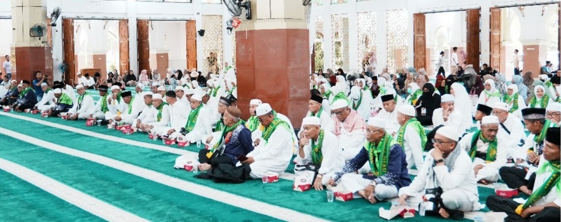 232 Jemaah Haji Kuansing Tiba di Teluk Kuantan, Bupati Kuansing: Semoga menjadi Haji Mabrur